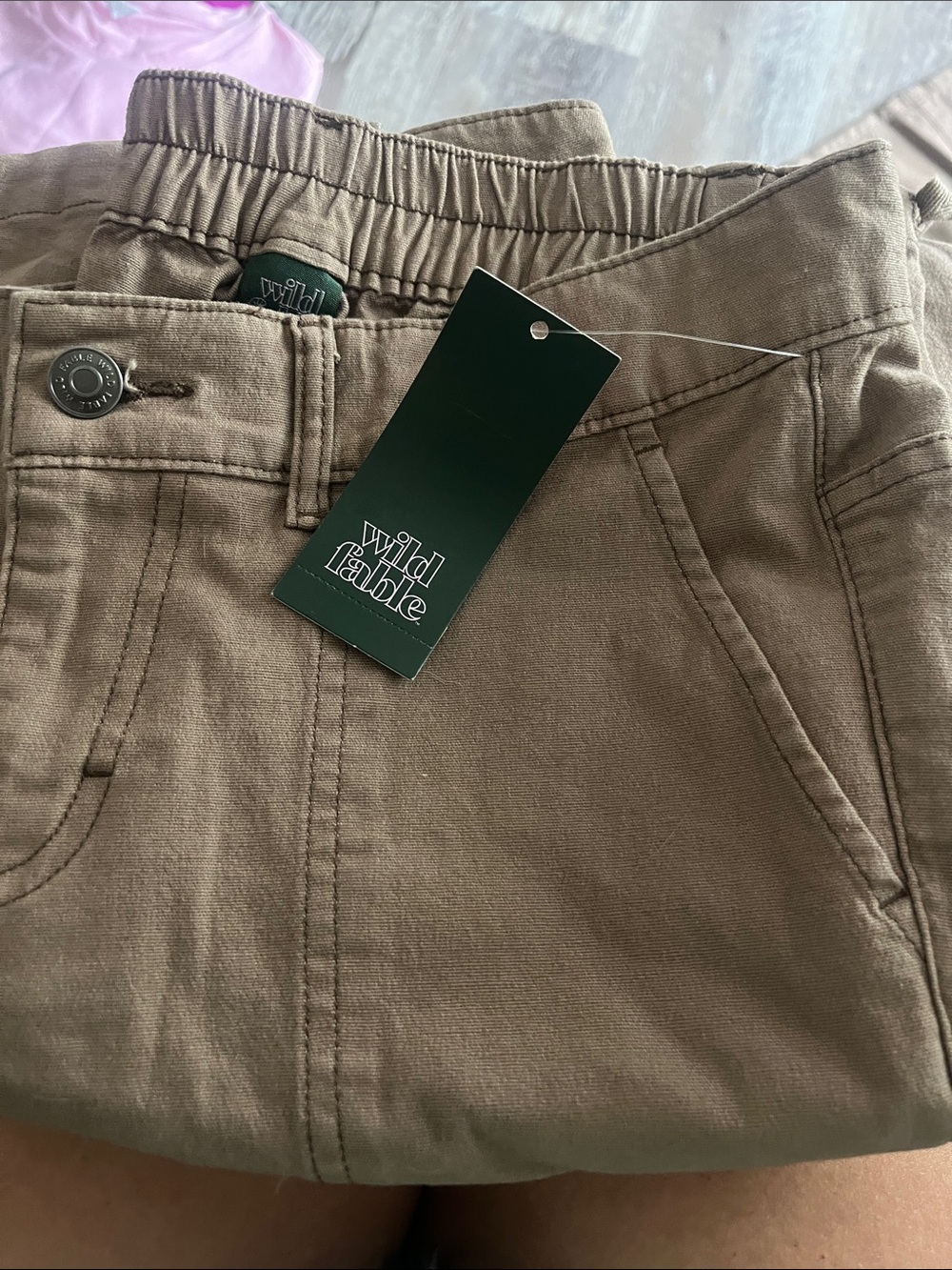 wild fable brown Wide-Leg Cargo Pants - Picture 2 of 8